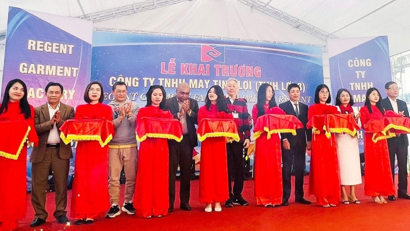 Regent Garment Factory opened a third plant in Hai Duong province, northern Vietnam, on March 21, 2024. Photo courtesy of Hai Duong newspaper.