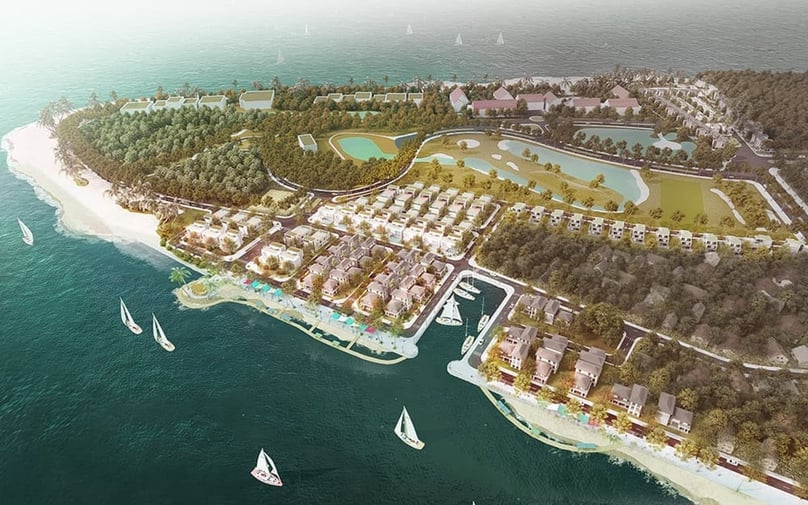 An illustration of the La Riviere luxury villa area project. Photo courtesy of First Real JSC.