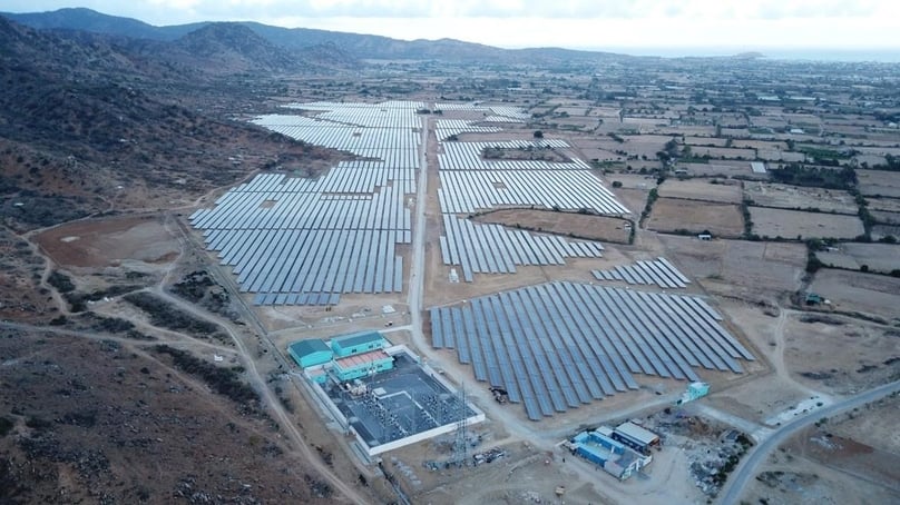 Banpu's Nhon Hai solar power plant in Ninh Thuan province, south-central Vietnam. Photo courtesy of Banpu.