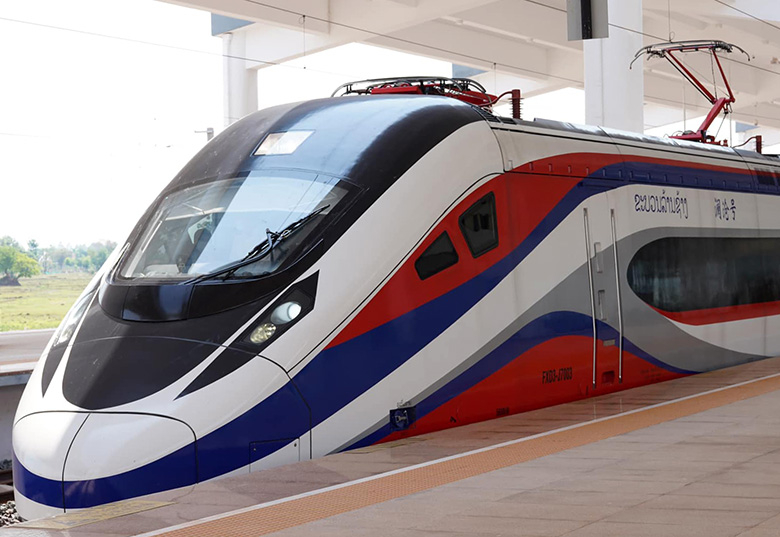 A Laotian high-speed train. Photo courtesy of Baolau.com.