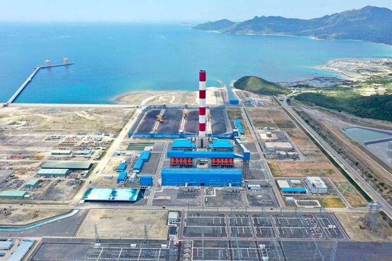 A view of Van Phong 1 power plant in Khanh Hoa province, central Vietnam. Photo courtesy of Xay Dung (Construction) newspaper.