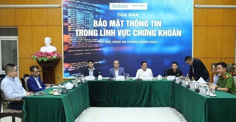 The Investor hosts a dialogue on cybersecurity in the securities sector in Hanoi, April 9, 2024. Photo by The Investor/Trong Hieu.