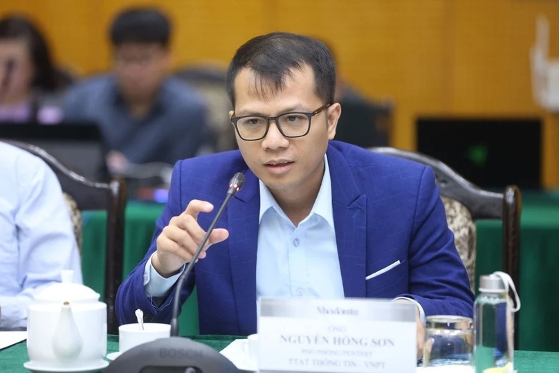 Nguyen Hong Son, deputy head of the Pentest division under Information Security Center of VNPT. Photo by The Investor/Trong Hieu.