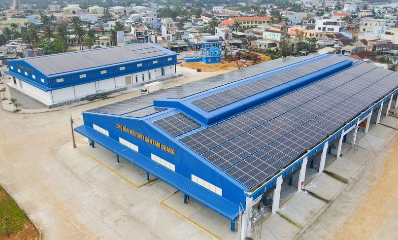   A rooftop solar power system in Nui Thanh district, Quang Nam province, central Vietnam. Photo courtesy of Economic & Urban newspaper.