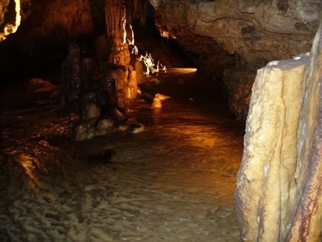 Part of Con Moong Cave in Thanh Hoa province, central Vietnam. Photo courtesy of Vietnam News Agency.