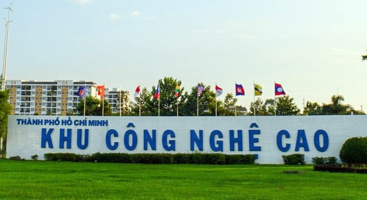 Khu công nghệ cao Sài Gòn tại thành phố Thủ Đức, Thành phố Hồ Chí Minh, miền Nam Việt Nam.  Hình ảnh lịch sự của ban quản lý công viên.
