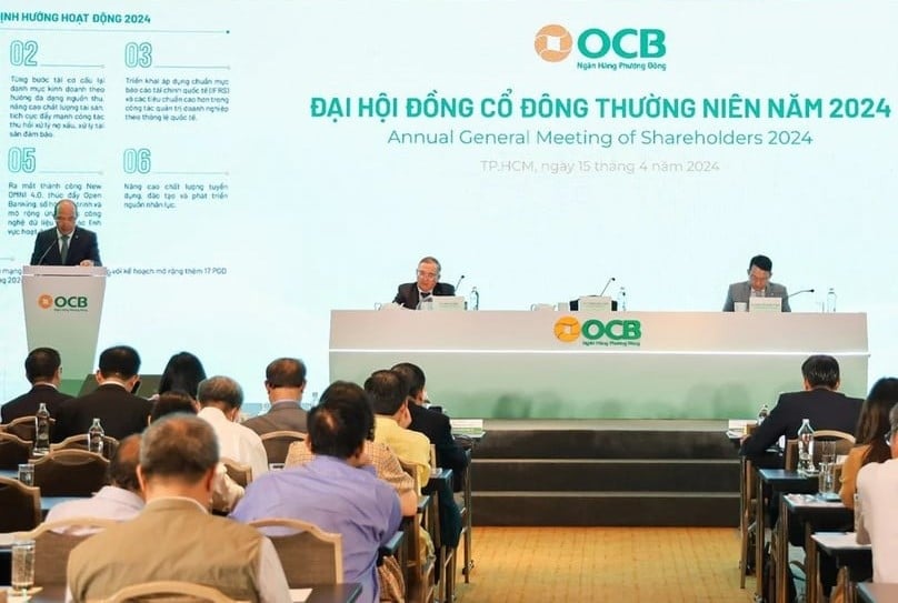 The 2024 AGM of Orient Commercial Bank in Ho Chi Minh City, April 15, 2024. Photo by The Investor/My Ha.