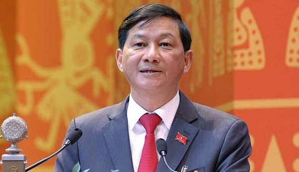 Tran Duc Quan when he was Party chief of Lam Dong. Photo courtesy of the province.