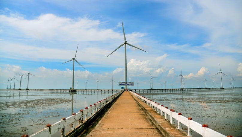 Bac Lieu wind power factory in Bac Lieu province, southern Vietnam. Photo courtesy of EVN.