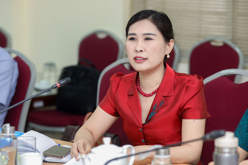 Nguyen Thi Thu Ha, general director of Invest Global center. Photo by The Investor/Trong Hieu.