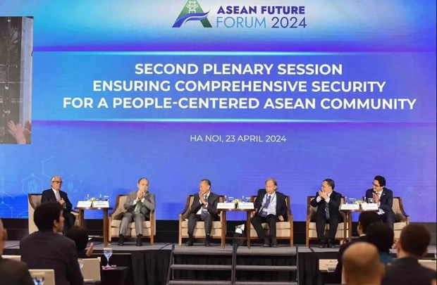 The 2nd plenary session of the ASEAN Future Forum 2024. Photo courtesy of Vietnam News Agency.