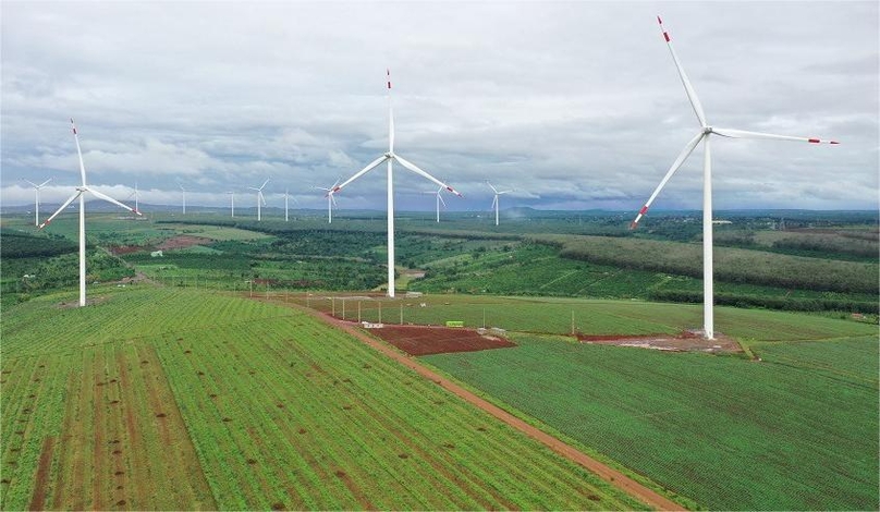 HBRE Chu Prong wind farm in Gia Lai province, Vietnam’s Central Highlands. Photo courtesy of ATS JSC.