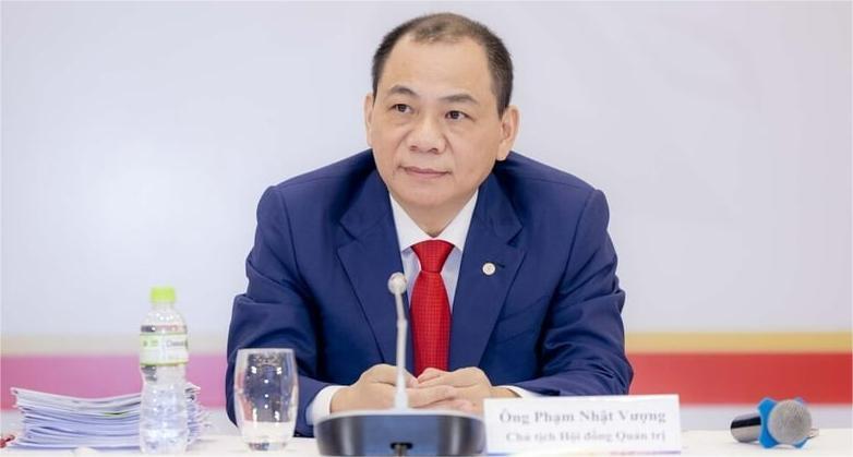 Chairman Pham Nhat Vuong at Vingroup's 2024 AGM in Hanoi, April 25, 2024. Photo courtesy of VietnamBiz.