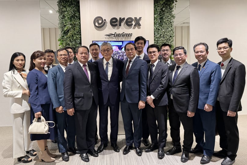Delegations of energy firm Erex and Lao Cai province meet in Japan on April 24, 2024. Photo courtesy of Lao Cai newspaper.
