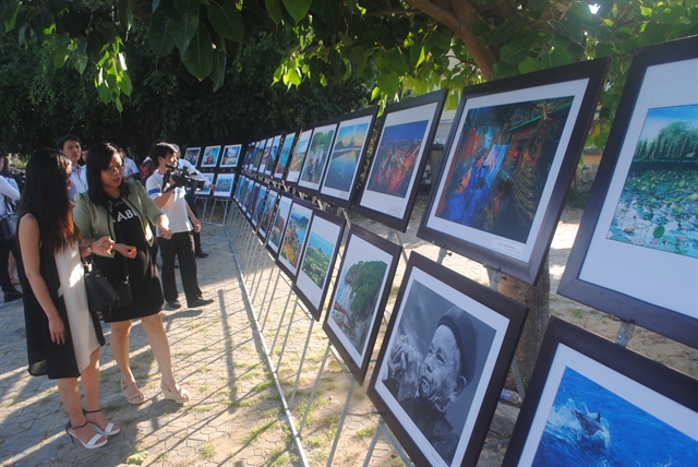 A photo exhibition is organised at an event in Ly Son islands of Quang Ngai province, central Vietnam. Photo courtesy of Vietnam News.