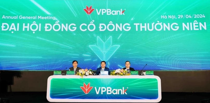 At the 2024 AGM of VPBank in Hanoi on April 29, 2024. Photo courtesy of the bank.