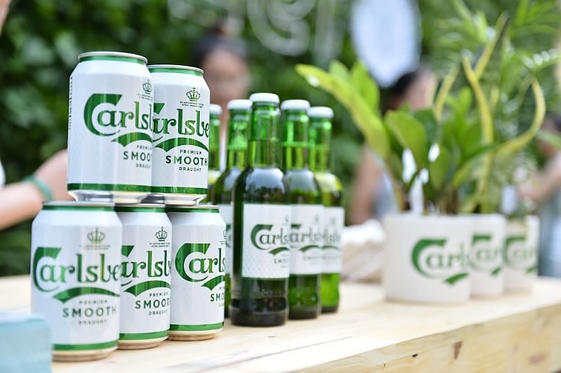 Carlsberg products. Photo courtesy of Carlsberg Vietnam. 
