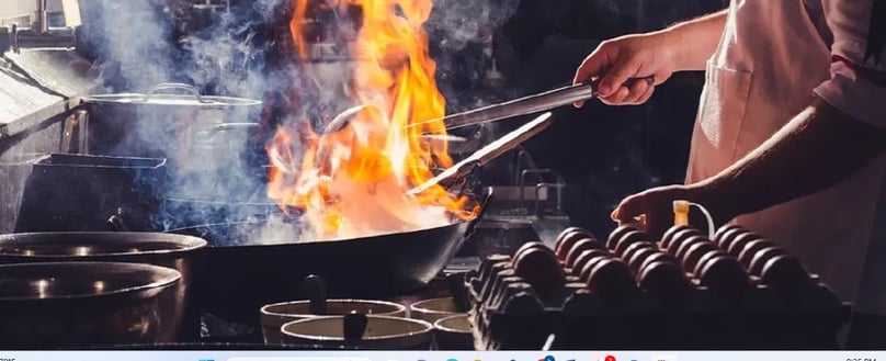  A chef is cooking. Photo courtesy of The Nation.