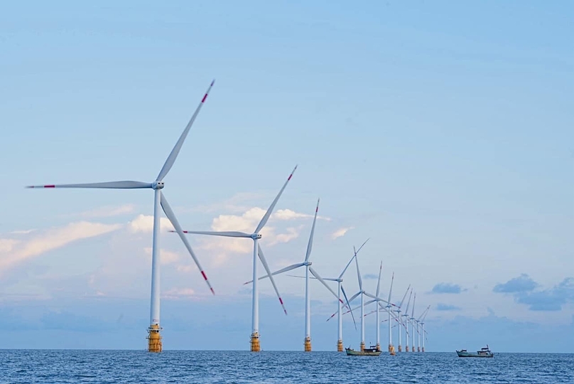 A wind power plant in Tra Vinh province, southern Vietnam. Photo courtesy of Truong Thanh Vietnam Group.