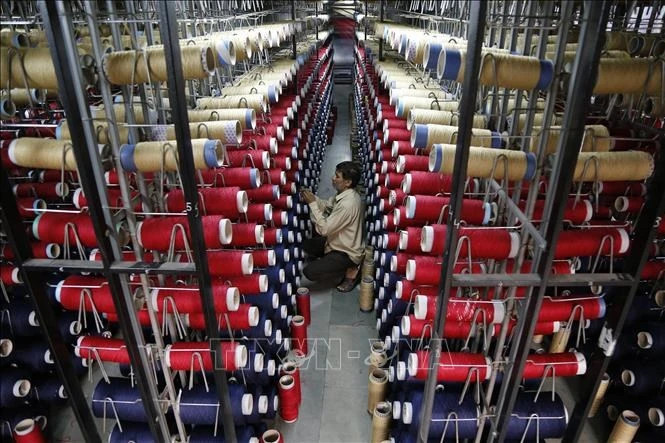  A yarn factory in India. Photo courtesy of AFP.
