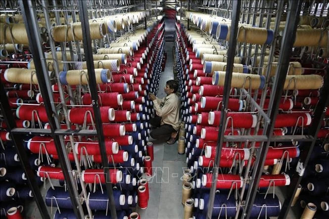 A yarn factory in India. Photo courtesy of AFP.
