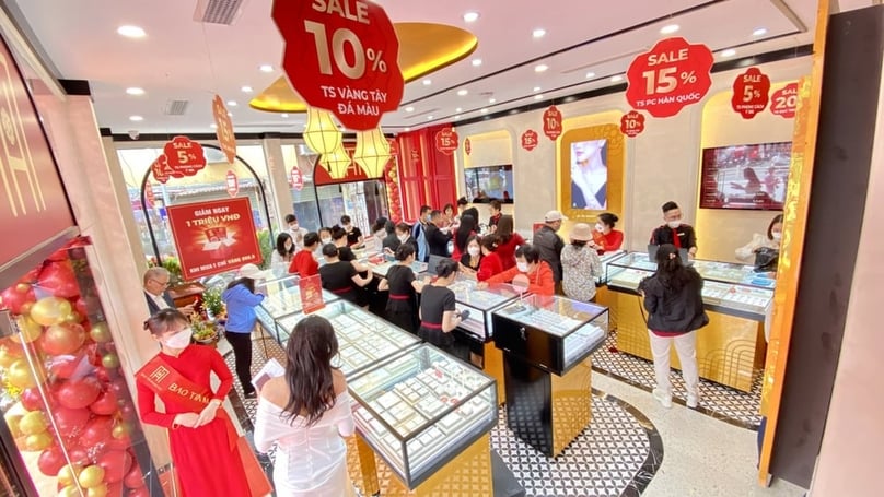 A gold store of Bao Tin Manh Hai. Photo courtesy of the firm.
