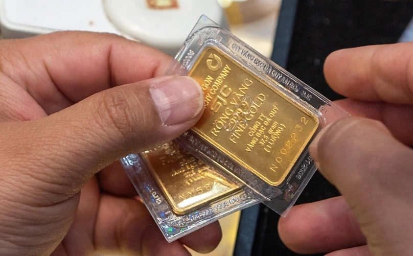  SJC-branded gold bars. Photo courtesy of Dan Tri (People’s Intellect) newspaper.