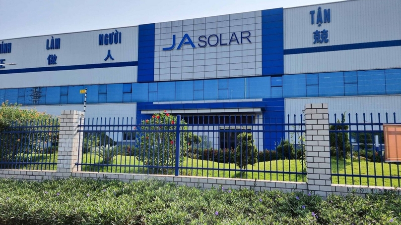 JA Solar factory in Bac Giang province, northern Vietnam. Photo courtesy of VOV newspaper.