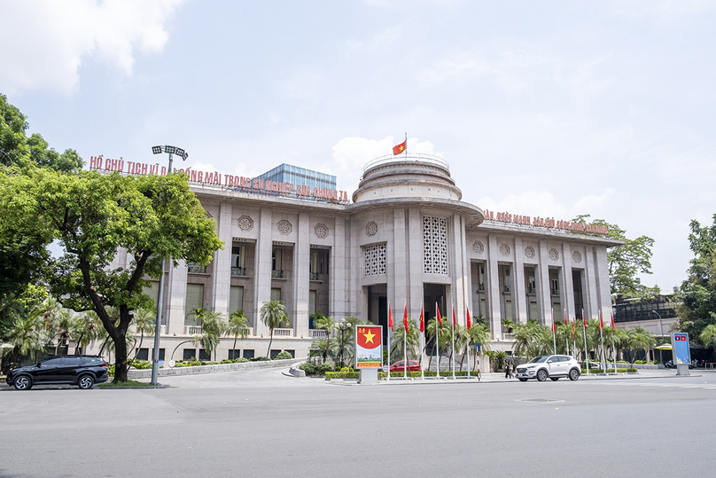 Headquarters of the State Bank of Vietnam in Hanoi. Photo courtesy of Vietnam News Agency.