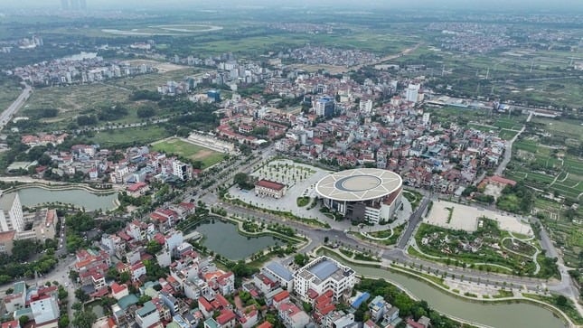 An aerial view of the capital of Dong Anh district, Hanoi. Photo courtesy of Hanoimoi (New Hanoi) newspaper.