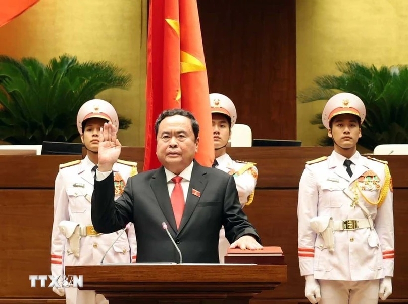 Tran Thanh Man, a Politburo member and newly-elected National Assembly Chairman. Photo courtesy of Vietnam News Agency.