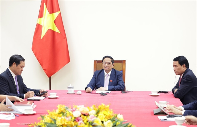  Vietnamese Prime Minister Pham Minh Chinh holds phone talks with his Dutch counterpart Mark Rutte on May 22, 2024. Photo courtesy of Vietnam News Agency.