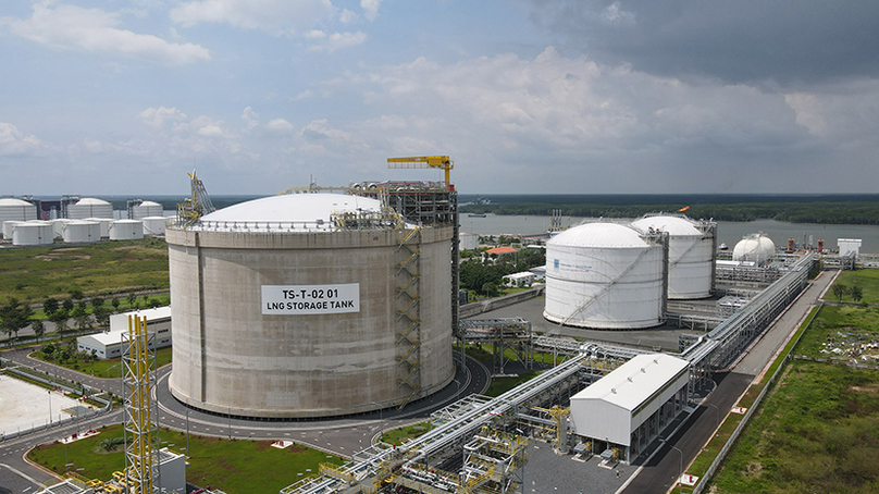 PV Gas's LNG tank in Ba Ria-Vung Tau province, southern Vietnam. Photo courtesy of Ba Ria-Vung Tau newspaper.