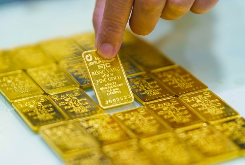  One-tael SJC-branded gold bars. Photo courtesy of VietnamNet.