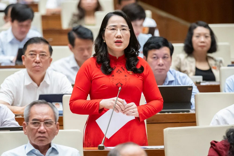 Nguyen Thi Thuy, a legislator representing Bac Kan province, northern Vietnam. Photo courtesy of the National Assembly's news portal.