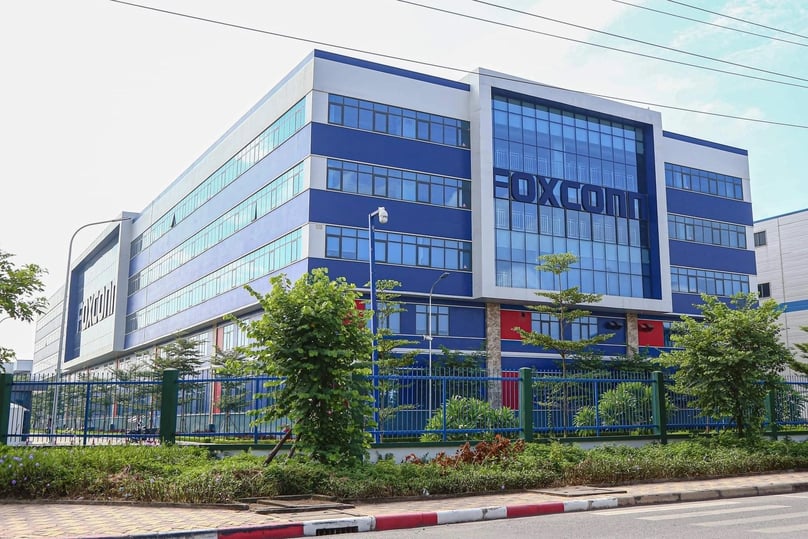 Một nhà máy của Foxconn ở tỉnh Bắc Giang, miền Bắc Việt Nam.  Ảnh do báo Tuổi Trẻ cung cấp.