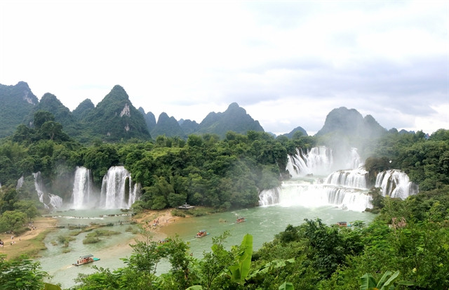 Ban Gioc Waterfall in Cao Bang province, northern Vietnam. Photo courtesy of Vietnam News Agency.