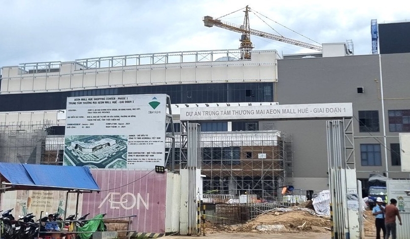 The construction site of the Aeon Mall Hue project in Hue town, Thua Thien-Hue province, central Vietnam. Photo by The Investor/Dinh Duy.