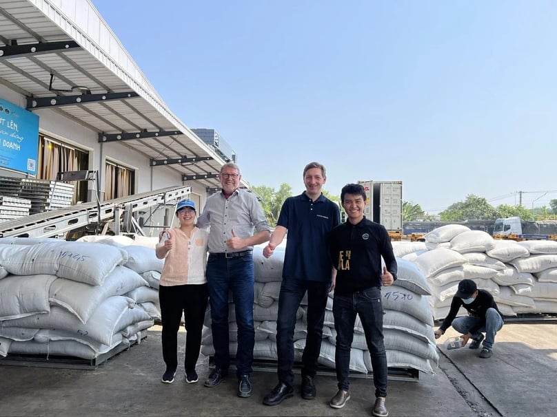 International customers visited Phuc Sinh's pepper factory in Binh Duong province, southern Vietnam. Photo courtesy of Phuc Sinh.
