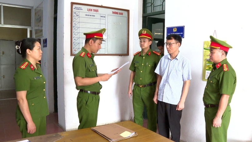 Nong Duc Di, deputy director of Bac Kan province’s Department of Natural Resources and Environment. Photo courtesy of the police.