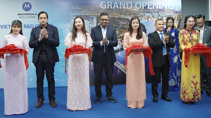 The ceremony to open the research and development center of Motorola Solutions in Ho Chi Minh City, southern Vietnam, June 4, 2024. Photo courtesy of the company.