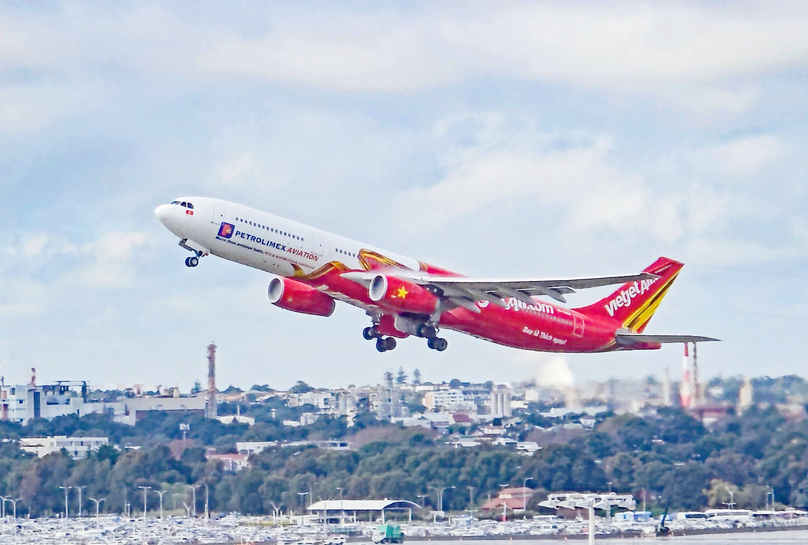 Vietjet's aircraft in Sydney, Australia. Photo courtesy of the airline.