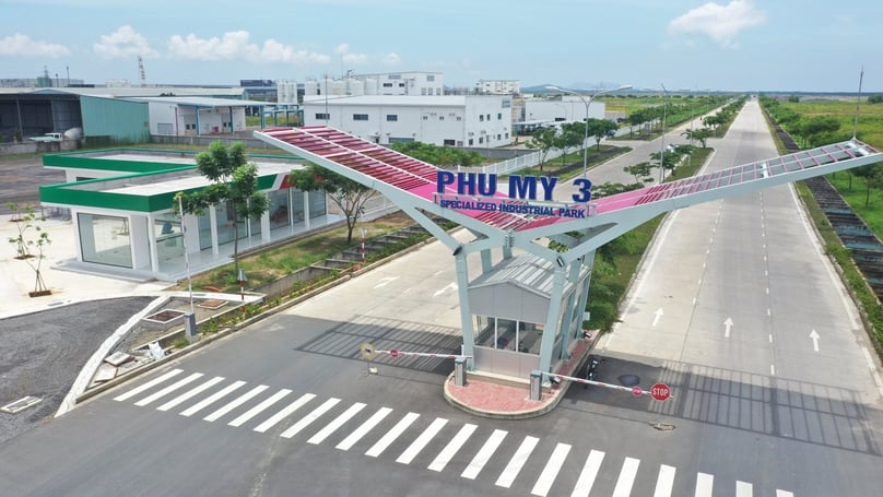 Khu công nghiệp chuyên sâu Phú Mỹ 3 tỉnh Bà Rịa-Vũng Tàu, miền Nam Việt Nam.  Hình ảnh do Ban Quản lý Khu công nghiệp địa phương cung cấp.