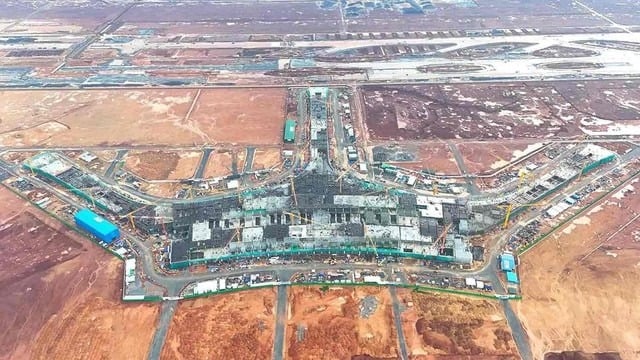 Terminal 1 of Long Thanh International Airport under construction in Dong Nai province, southern Vietnam, May 2024. Photo courtesy of Nguoi Dua Tin (News Courier) newspaper.