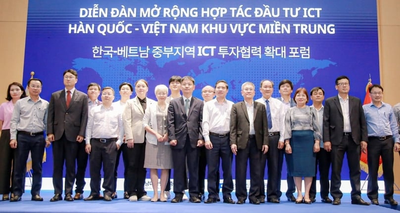 Delegates at the forum on Vietnam-South Korea ICT cooperation in Danang, June 10, 2024. Photo courtesy of Thoi Bao Ngan Hang (Banking Times).
