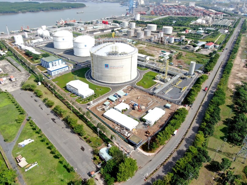 An LNG tank owned by PV Gas in Ba Ria-Vung Tau province, southern Vietnam. Photo courtesy of the government's news portal.