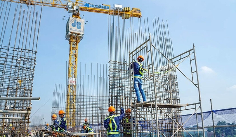 Construction work of Hoa Binh Construction Corporation. Photo courtesy of Mekong Asean magazine.