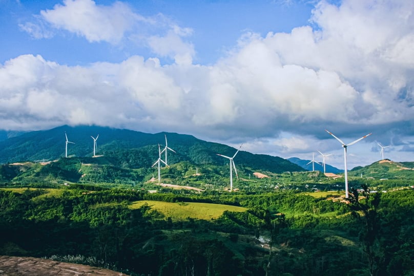 Gelex Quang Tri 1, 2, 3 wind farm in Quang Tri province, central Vietnam. Photo courtesy of Gelex.