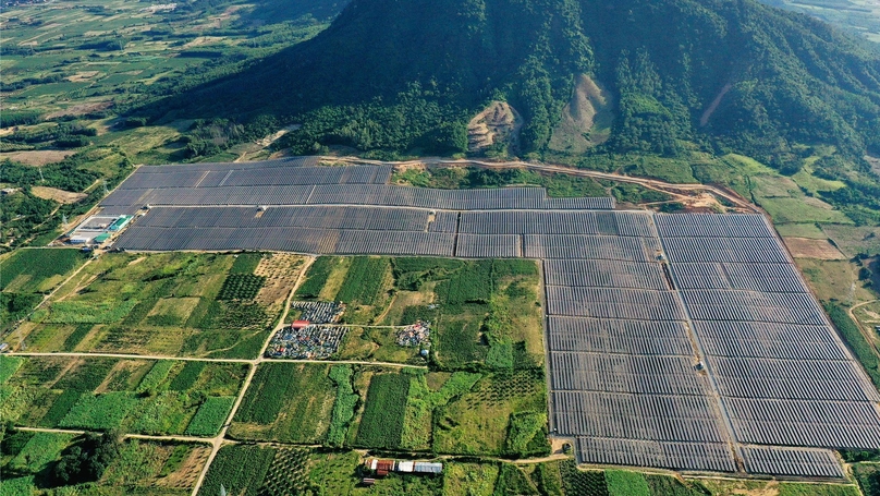 Trung Son solar power plant in Khanh Hoa province, central Vietnam. Photo courtesy of PECC2.