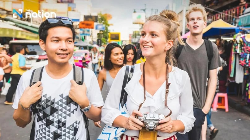  Foreign tourists in Thailand. Photo courtesy of nationthailand.com.